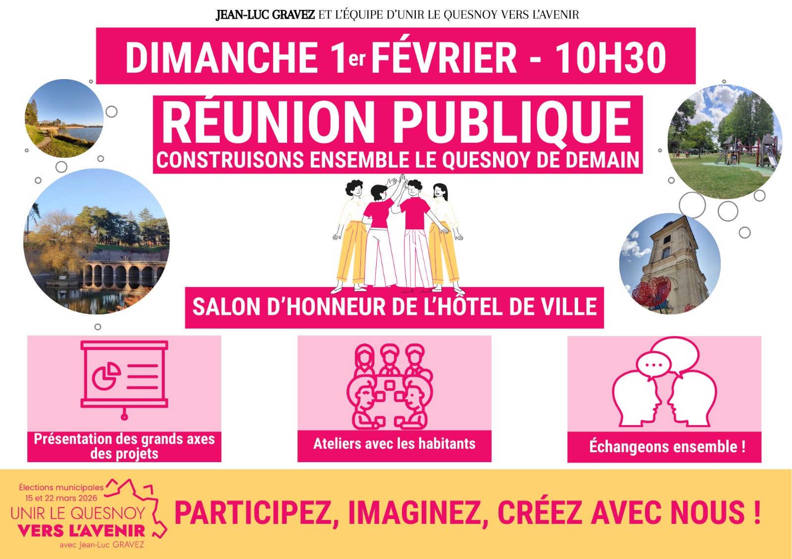 Réunion publique – Venez construire l’avenir du Quesnoy avec nous !